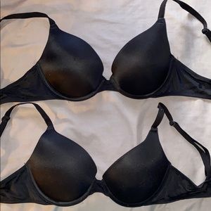 ✨VS PINK✨ black push-up bra 32C